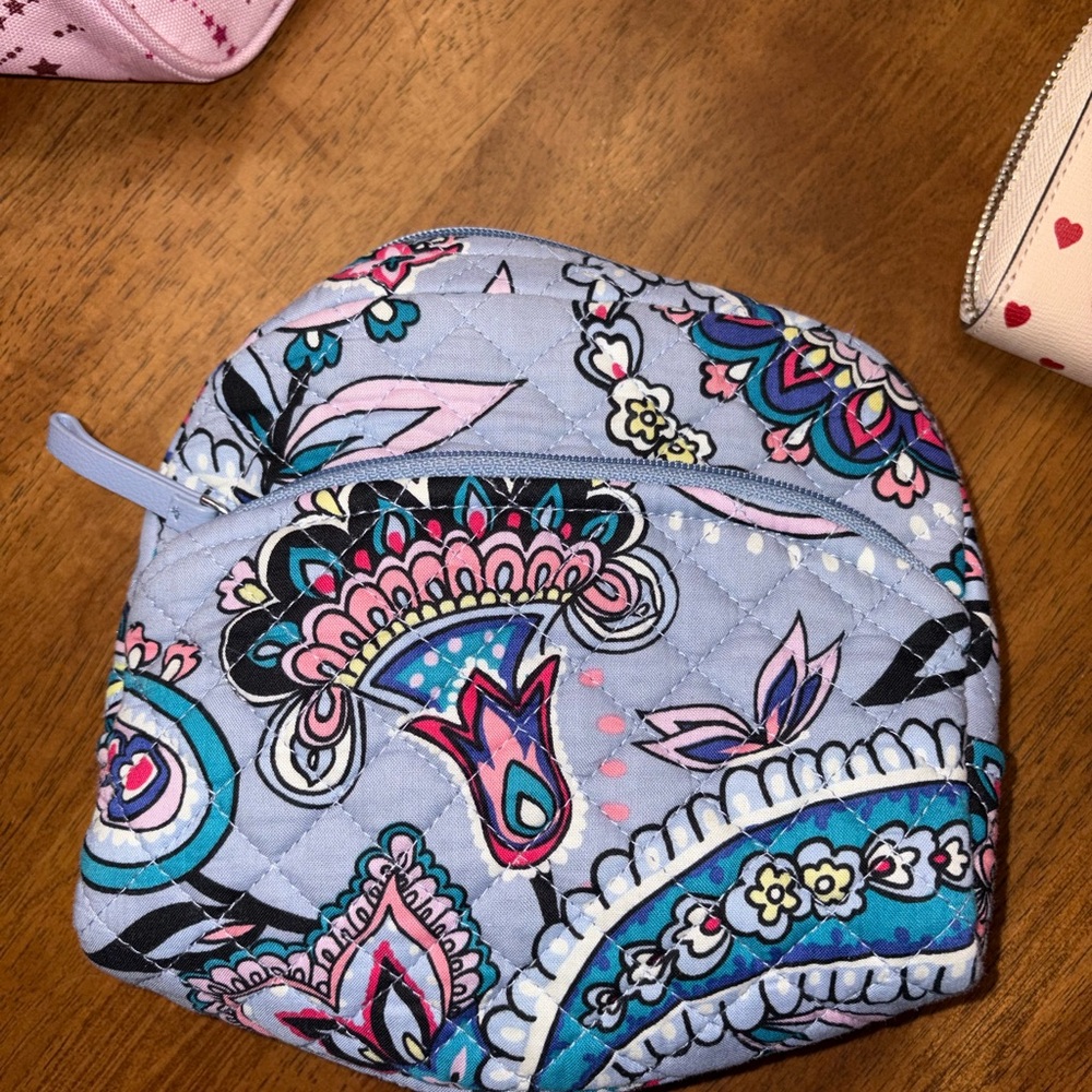 Purple paisley Vera Bradley cosmetic bag